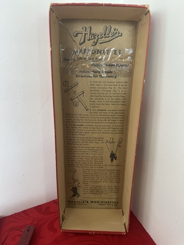 Vintage 1950's Hazelle's Popular Marionette 811 - Dick Doll Puppet Toy With Box - Picture 9 of 14