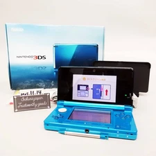 Nintendo 3DS Console System Aqua Blue from Japan Used