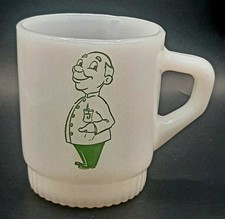 Fire King Judds For Drugs Pharmacist Ribbed Bottom Mug Cup Advertising Pharmacy