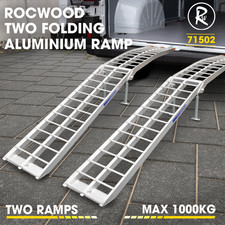 Folding Loading Ramps Aluminium X 2 ATV Quad Golf Buggy Mobility Scooter 1000KG