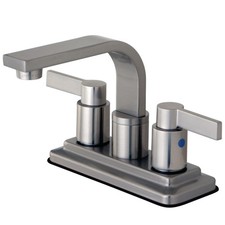 Kingston Brass KB846.NDL NuvoFusion 1.2 GPM Centerset Bathroom - Nickel