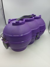 Rare Vintage Purple Macho Mule Bowling Ball Carrier By Donkee USA 3 Ball Caddy Rare Vintage Purple Macho Mule Bowling Ball Carrier By Donkee USA 3 Ball Caddy - Image 1