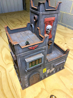 Warhammer 40K well Painted large Building Scenery Terrain Ruin inquisitor