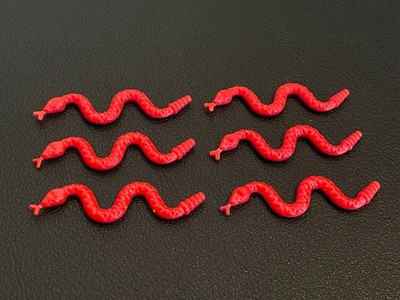 LEGO 30115 Schlange Snake Klapperschlange Tier Western Adventurers 6 Stück rot