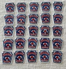Lot Of 25 LITTLE LEAGUE BASEBALL Team Sports Embroidered Patch 1970s Felt