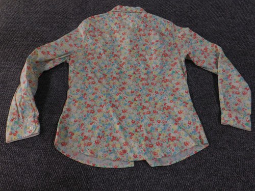 LL Bean Chemise Femme Medium Floral Boutonné Stretch Pastel Printemps Top - Photo 13/16