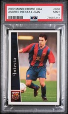 2002 Andres Iniesta Rookie Card PSA9. rookie card picture