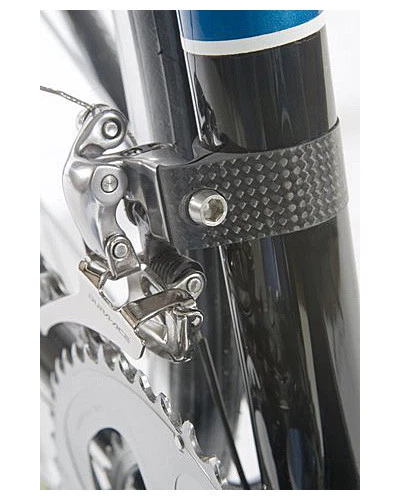 Abrazadera de cambio delantera de carbono OMNI Racer COMPLETA para Shimano Sram: 31,8-32 mm brillante Foto 2 de 4