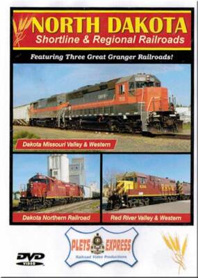 North Dakota Shortline & Regional Railroads DVD NEW Plets Express DMVW, RRV&W
