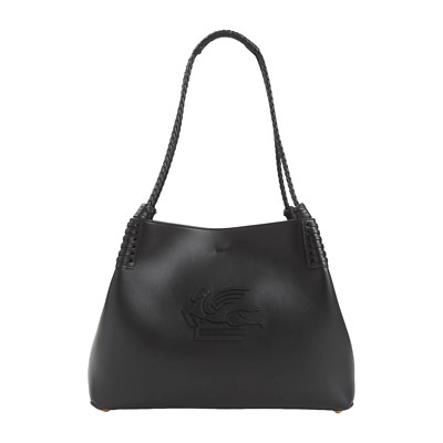 ETRO Libra Small Black Leather Tote Bag New And Authentic