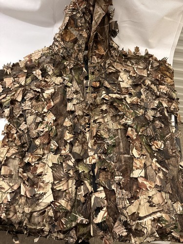 Camouflage-transparente Blätter Kostüm Set - Hemd, Hose, Hut & Tasche - braun - Bild 4 von 19