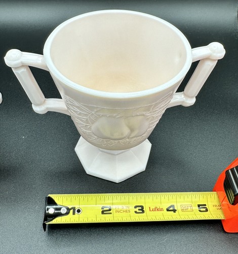 Juego de crema de azúcar vintage Baltimore Pear Jeanette Shell rosa vaso de leche abierto - Imagen 12 de 12