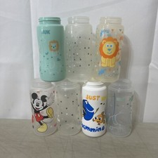 NUK Baby Bottles 10 Ounce BOTTLES ONLY Nemo Mickey Mouse Lot Of 7