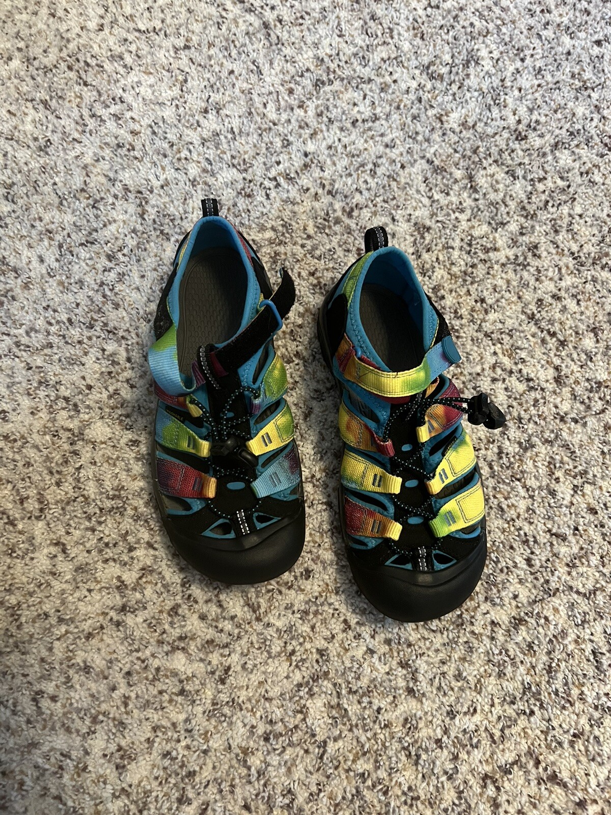 Sandali Keen Newport H2 cravatta arcobaleno tintura scarpe da acqua escursionismo bambini taglia 5 impermeabili