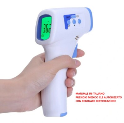 Termometro Senza Contatto Termometro Infrarossi Senza Contatto - Frontale, Display LCD, Allarme Febbre, Memoria 50 Dati, Per Adulti E Neonati Termometro Digitale - Foto 10
