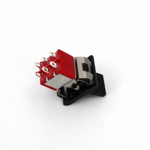 SH R8018-P14 6Pin ON-OFF-ON 3-Position DPDT Latching Mini Paddle Toggle Switch - Picture 3 of 4