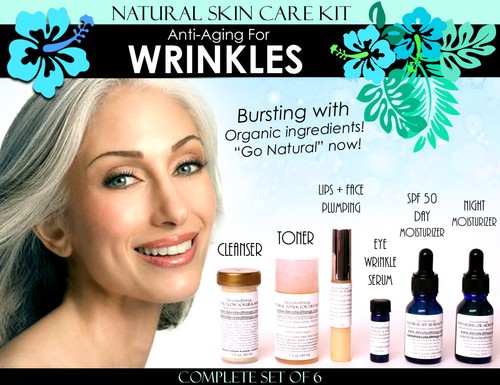 Natürliches Hautpflege-Kit Anti-Aging für Falten Anti-Falten Komplettset 6er