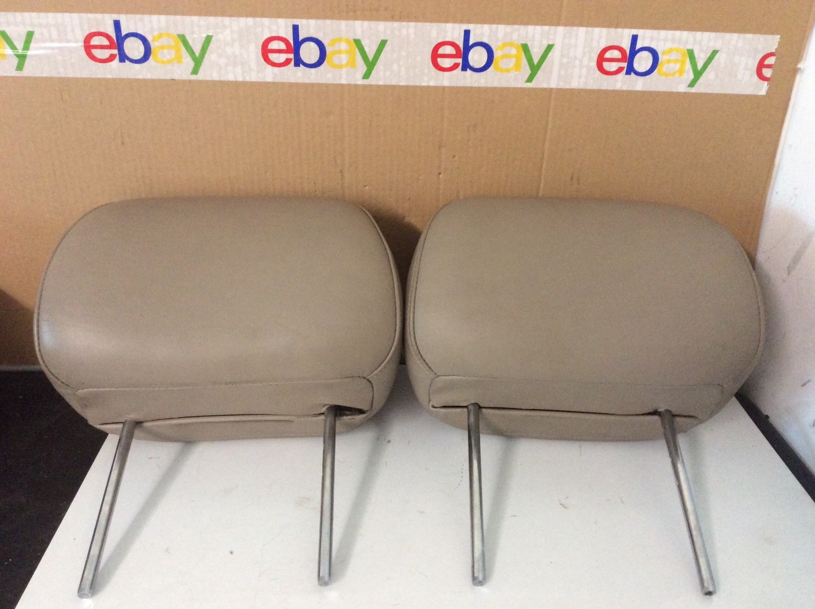 99-03 ACURA TL FRONT SEAT PAIR HEADREST HEADRESTS OEM TAN BEIGE | eBay