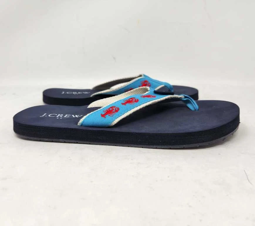 J crew embroidered flip flops sale