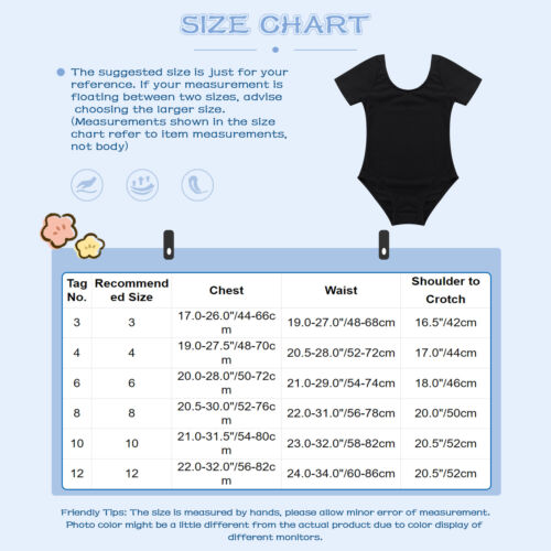 Kid Girl Leotard Ballet Dance Short Sleeves Tank Leotard Cami Gymnastic Bodysuit - Picture 72 of 88