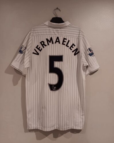 Arsenal Nike 09/10 Men’s Adult Football Third Kit Shirt Vermaelen 5 Medium - Picture 2 of 5
