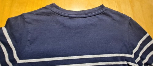 Okaidi Navy/Gray Nautical Stripe T Shirt "Garder Le Cap" 10ans/140cm France NWOT - Picture 9 of 11