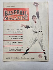 1955 Baseball Magazine Pete Runnels Washington Senators Nationals