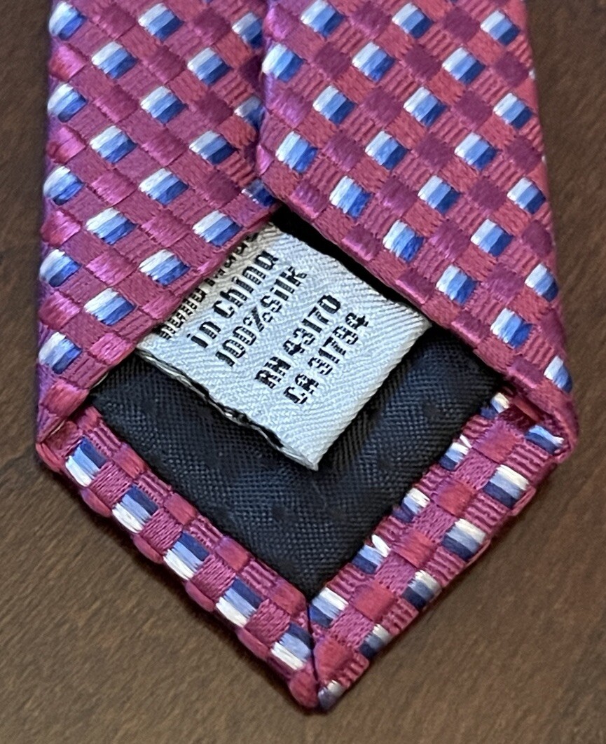 未使用 GEOFFREY B. SMALL／handmade silk tie Geoffrey Beene Hand Made 100% Silk Men's Neck Tie Made In
