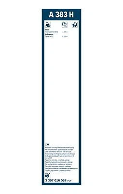 Bosch Rear Wiper Blade 380mm A383H fits VW TIGUAN ALLSPACE BW2 1.4 TSI - Picture 5 of 5