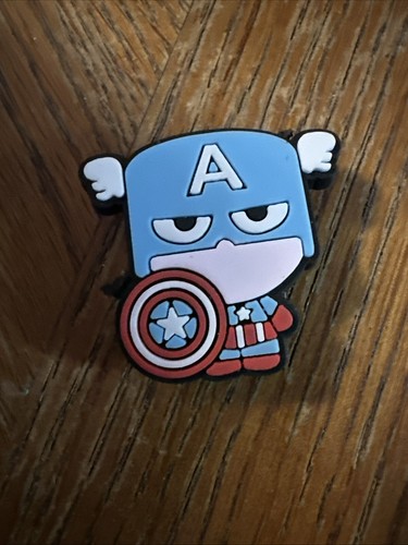 Set Of 2 Captain America Shoe Charms - Picture 2 of 7