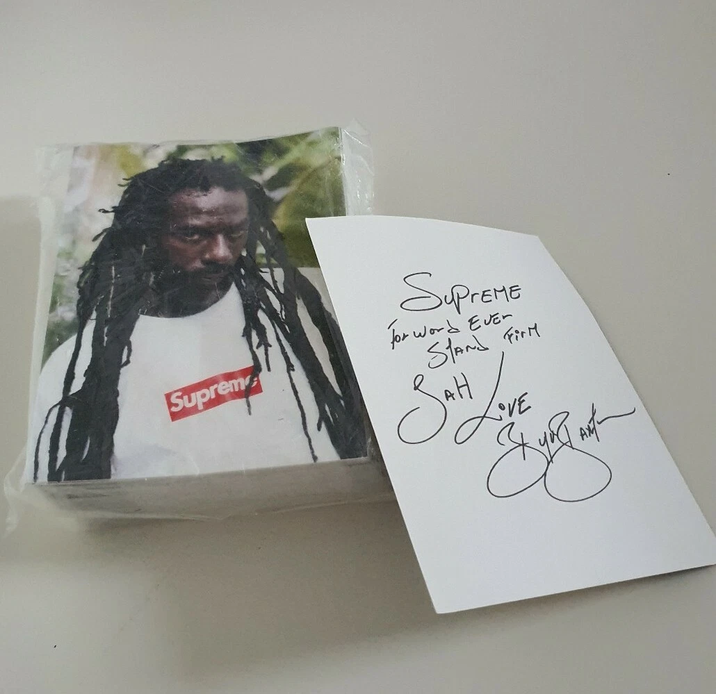 100 SS19 Supreme Buju Banton Sticker (1x Backstein) 100% Authentisch