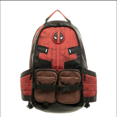 Marvel Deadpool Backpack Cosplay School Shoulder Bag Travel Rucksack As Gift