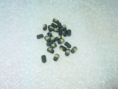 NEW 8-32 x 1/4" Black Oxide Set Screw w Nylon Patch Cup Point Socket Alloy Steel - Picture 2 of 6