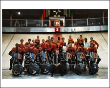 ROLLERBALL 1975 8X10 Photo 03 JAMES CAAN / JOHN BECK & team