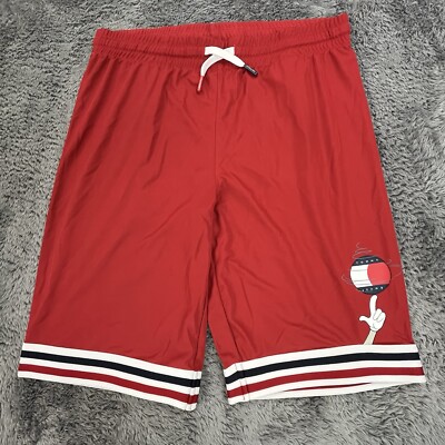 Tommy Hilfiger Space Jam Shorts Mens Large? Red Athletic Bugs Bunny