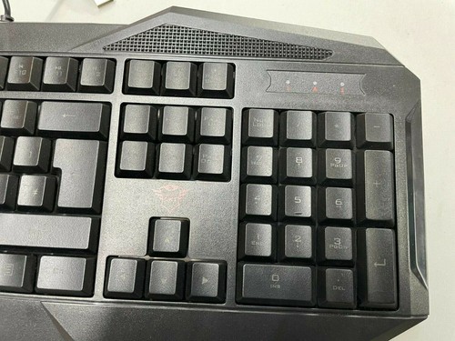 Trust Wired Ergonomic Gaming Keyboard Game Keyboard Scroll Illuminated Computer - Picture 6 of 9