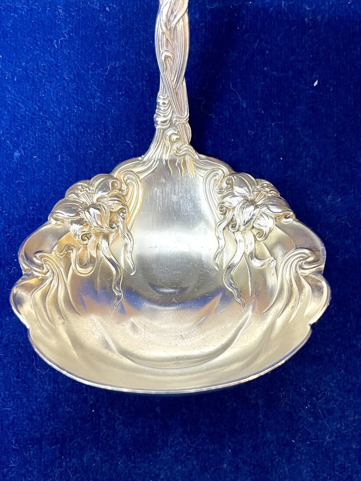 Cucharón de salsa de plata esterlina Frontenac by International lavado en oro 101,5 gramos ml Foto 4 de 4