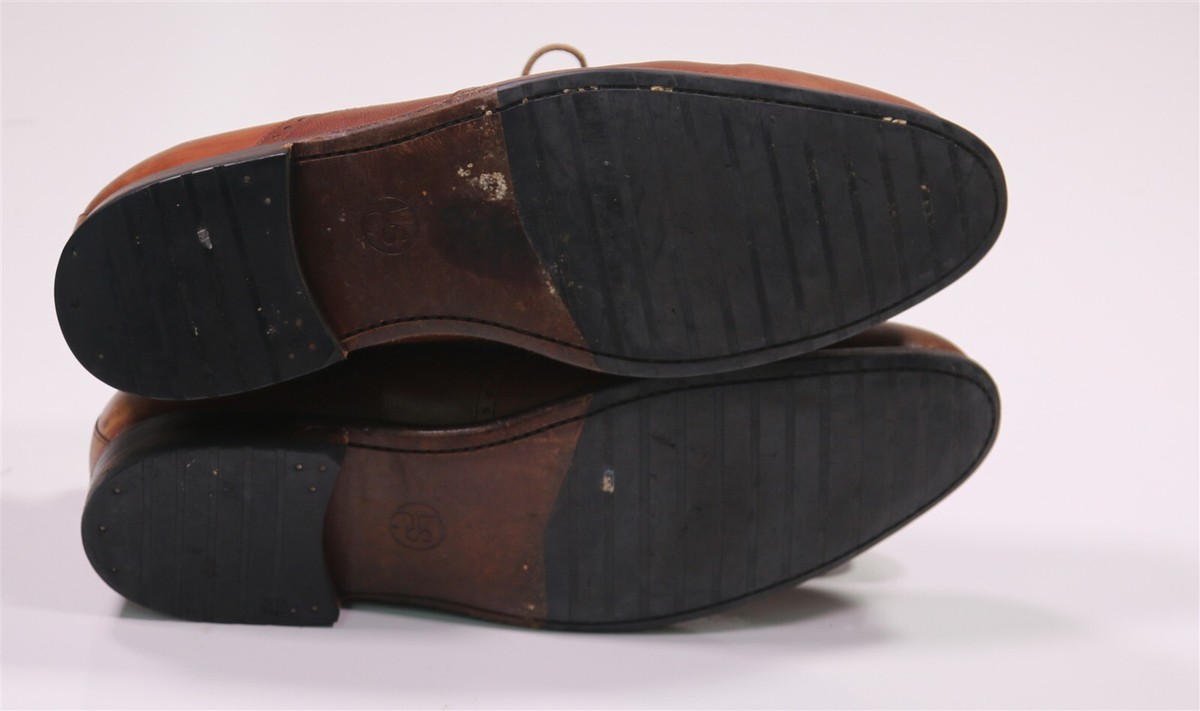 The Left Shoe Company LSC Custom Made Brown Pebble Grain Leather Dress Shoes 11 Men main image 4