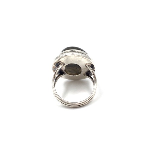 925 Silber Ring schimmernder Labradorit Bandring Unisex Schmuck oval 15.9mm / 50 - Picture 9 of 12