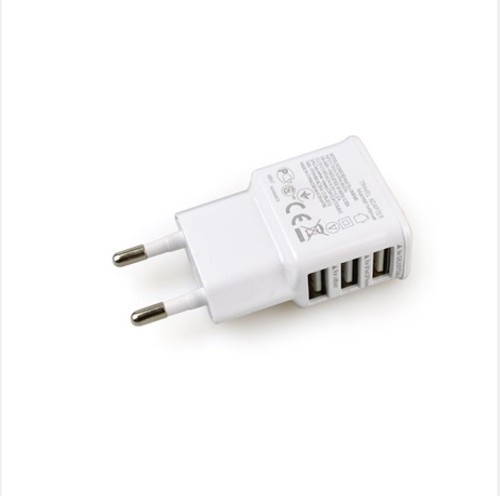 Chargeur Adaptateur Mural EU Plug 3 Ports USB Universel Ports Triples Blanc - Bild 3 von 3
