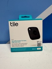 Tile Mate 2022 Universal Bluetooth Tracker for Keys Bags Keychain - Black
