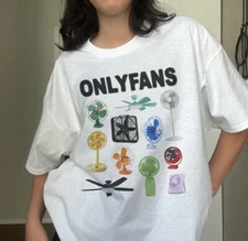 ONLYFANS Cursed T-Shirt, Y2K Tee Funny TShirt, Ironic Twitter Meme Shirts That