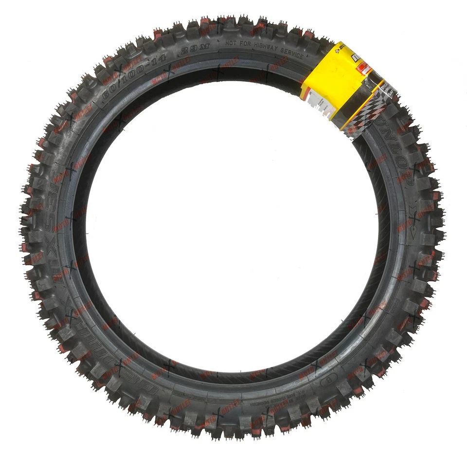 Dunlop MX53 60/100-14 передняя шина грязи велосипед 2.50-14 CRF110 YZ65 KLX110 TTR110 - Изображение 4 из 4
