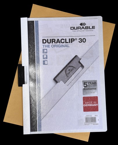 10 Durable Dossier à Pince Duraclip 30, Films Rigides Jusqu'À 30 Feuille Blanc + - Afbeelding 3 van 10