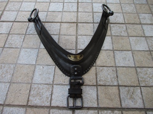 Antique Museum Handmade Iron Pony Horse Harness Collar Hames Droege & Reddelien - Picture 6 of 23