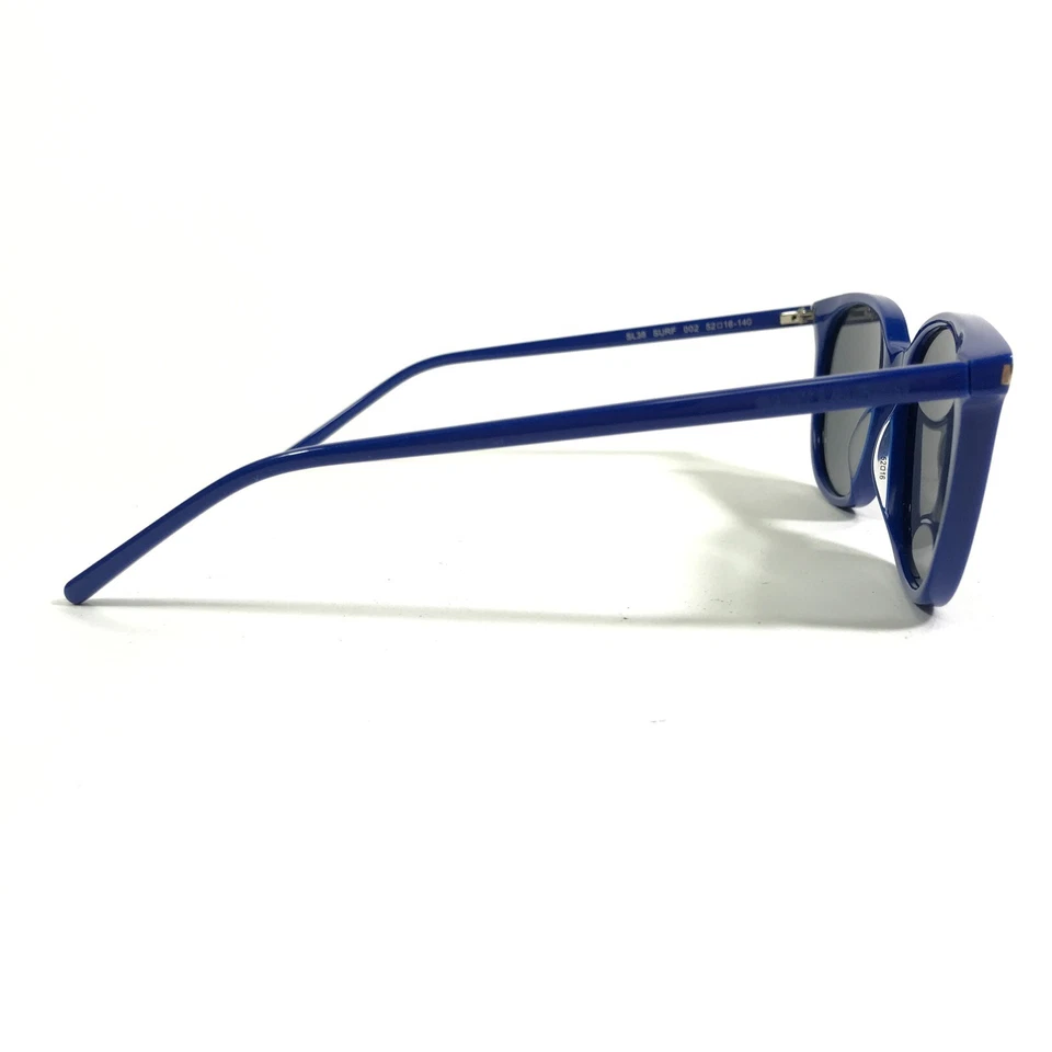 Saint Laurent Sunglasses SL38 SURF 002 Blue Horn Rim Frames with Blue Lenses Foto 3 de 4