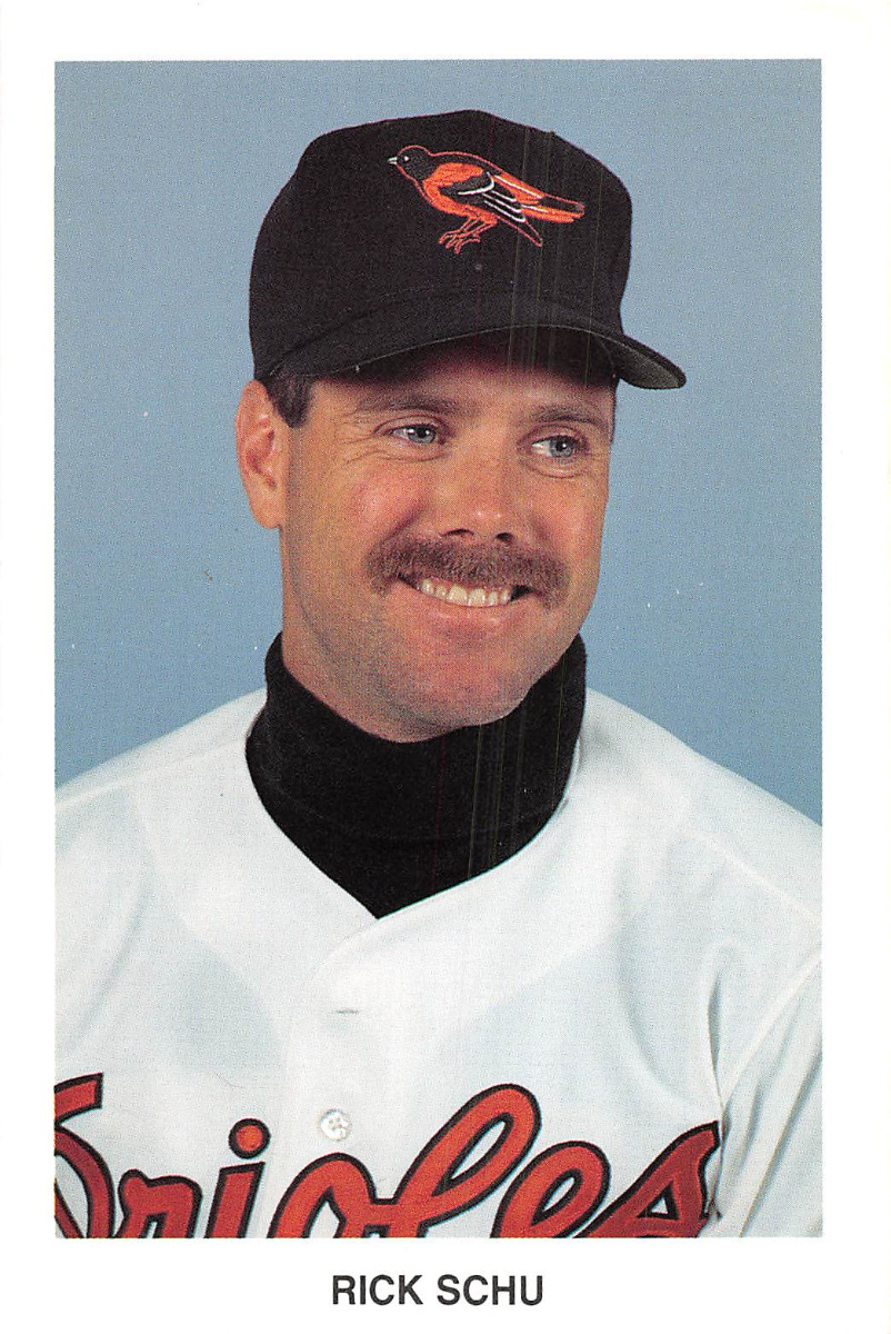 BALTIMORE ORIOLES INFIELDER RICK SCHU POSTCARD c1980s | eBay