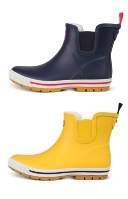 Derbe Gummistiefeletten Damen Blau Damen Gummistiefel Kurz