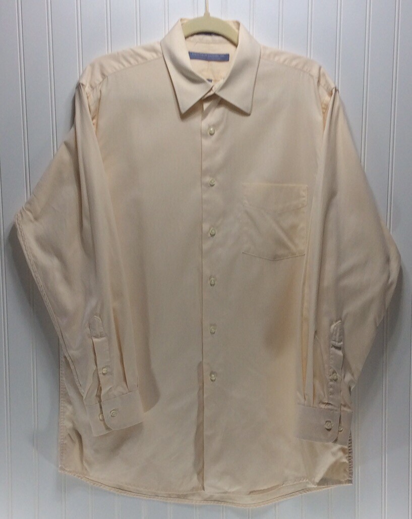 FORSYTH OF CANADA. INC. Mens Yellow  Dress Shirt Size 15.5