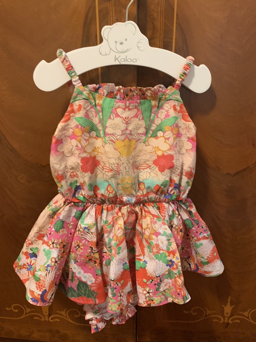 Designer Camilla Baby Girl Barely Used Breathtaking Peplum Romper